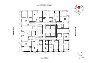 2-к квартира, вторичка, 56м2, 4/30 этаж