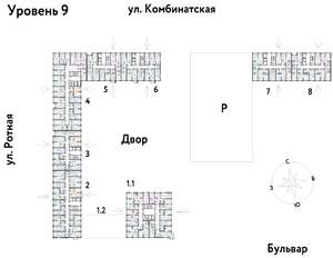 2-к квартира, строящийся дом, 29м2, 9/21 этаж