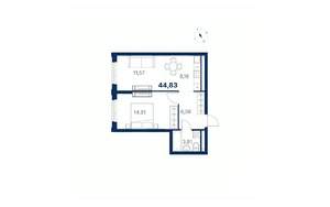 1-к квартира, вторичка, 45м2, 10/28 этаж