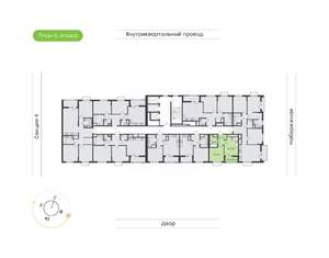 1-к квартира, вторичка, 33м2, 6/24 этаж