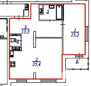 1-к квартира, вторичка, 62м2, 16/16 этаж