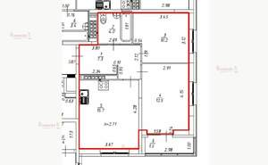 2-к квартира, вторичка, 50м2, 12/16 этаж