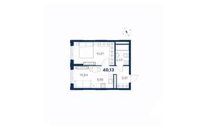 1-к квартира, вторичка, 40м2, 7/28 этаж