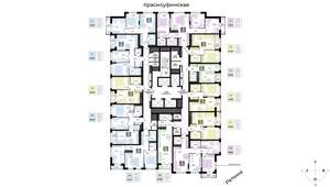 2-к квартира, вторичка, 58м2, 24/29 этаж