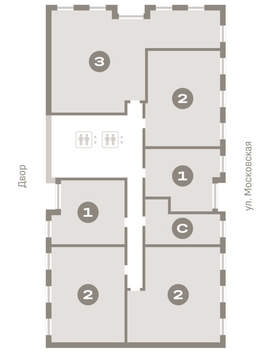 3-к квартира, вторичка, 132м2, 6/24 этаж