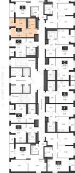 Студия квартира, строящийся дом, 24м2, 11/31 этаж