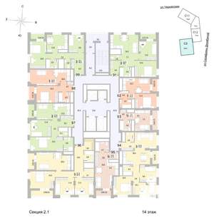 3-к квартира, вторичка, 86м2, 14/24 этаж