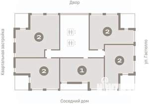 2-к квартира, вторичка, 60м2, 15/16 этаж