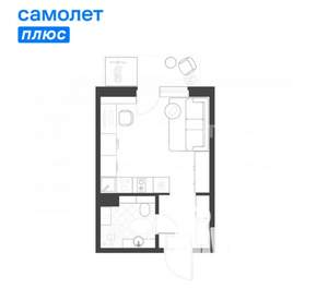 Студия квартира, вторичка, 30м2, 6/25 этаж