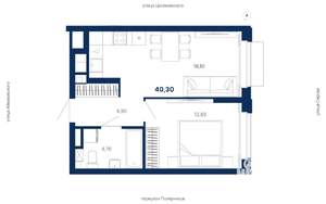 1-к квартира, вторичка, 40м2, 7/29 этаж