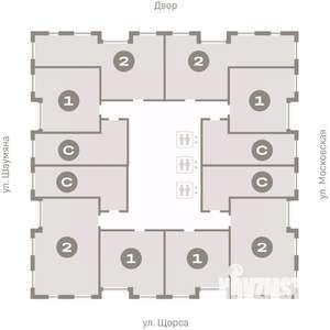 1-к квартира, вторичка, 45м2, 9/24 этаж