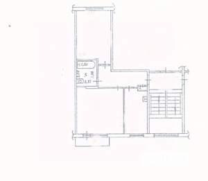 2-к квартира, вторичка, 44м2, 3/5 этаж