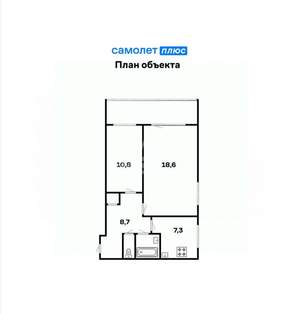 2-к квартира, вторичка, 50м2, 4/12 этаж