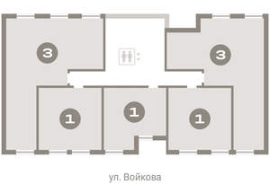 2-к квартира, вторичка, 80м2, 5/8 этаж