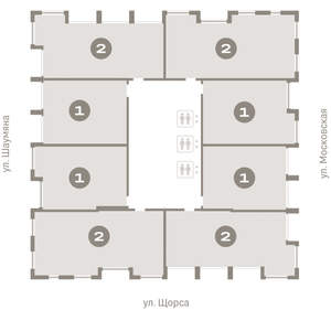 1-к квартира, вторичка, 55м2, 20/24 этаж
