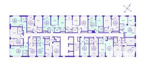 1-к квартира, строящийся дом, 40м2, 15/28 этаж