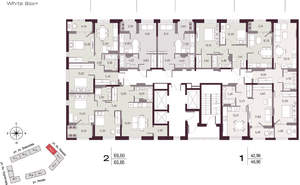 2-к квартира, вторичка, 52м2, 12/25 этаж