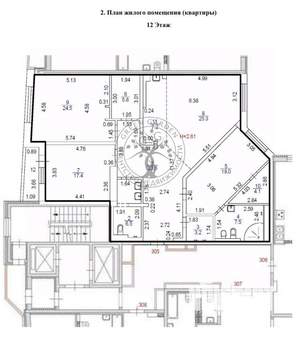 3-к квартира, вторичка, 143м2, 12/15 этаж