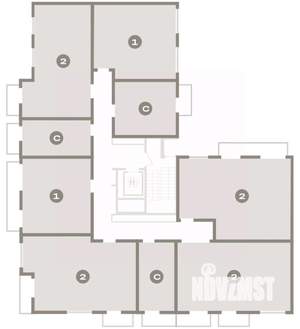 2-к квартира, вторичка, 53м2, 6/9 этаж
