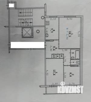 3-к квартира, вторичка, 65м2, 6/9 этаж