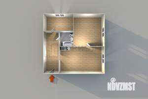 2-к квартира, вторичка, 42м2, 4/4 этаж