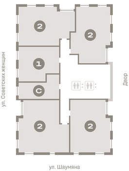 1-к квартира, вторичка, 48м2, 13/24 этаж