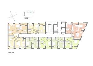 2-к квартира, строящийся дом, 56м2, 9/22 этаж