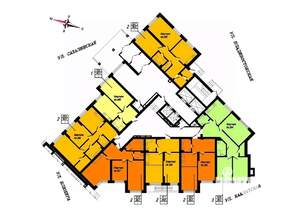 2-к квартира, вторичка, 69м2, 1/24 этаж