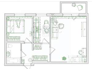 2-к квартира, вторичка, 43м2, 4/9 этаж