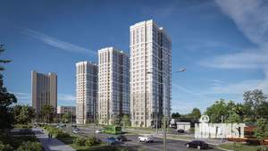 3-к квартира, строящийся дом, 79м2, 21/23 этаж