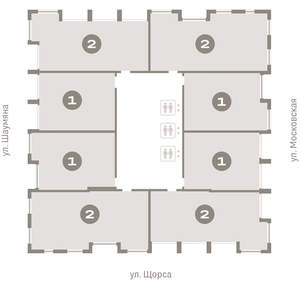 2-к квартира, вторичка, 82м2, 20/24 этаж