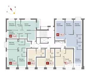 1-к квартира, вторичка, 33м2, 2/8 этаж