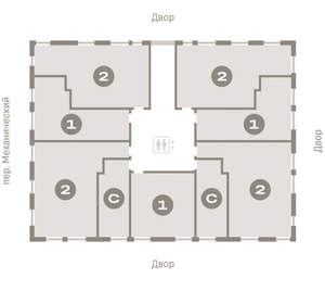 1-к квартира, вторичка, 45м2, 5/8 этаж