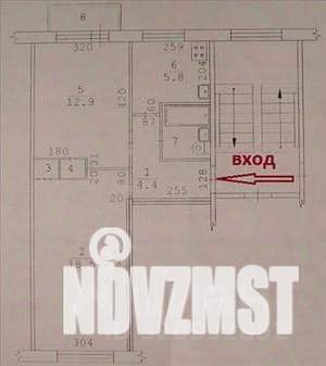 2-к квартира, вторичка, 45м2, 4/5 этаж