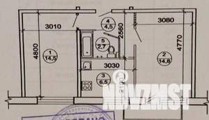 2-к квартира, вторичка, 43м2, 3/5 этаж