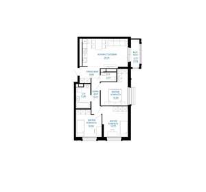 3-к квартира, вторичка, 75м2, 7/30 этаж