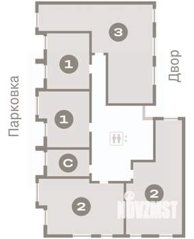 1-к квартира, вторичка, 41м2, 6/9 этаж