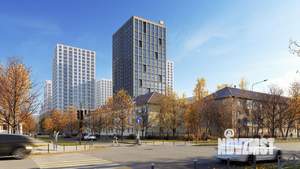 1-к квартира, строящийся дом, 47м2, 8/24 этаж