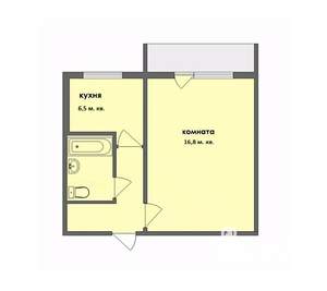 1-к квартира, вторичка, 30м2, 4/5 этаж