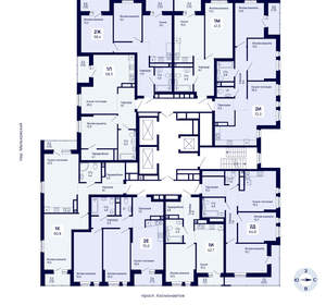 1-к квартира, вторичка, 43м2, 18/18 этаж