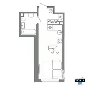 Студия квартира, вторичка, 27м2, 10/32 этаж