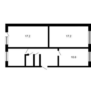 3-к квартира, вторичка, 59м2, 4/5 этаж