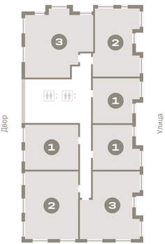 1-к квартира, вторичка, 52м2, 10/16 этаж