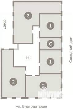 3-к квартира, вторичка, 90м2, 3/9 этаж