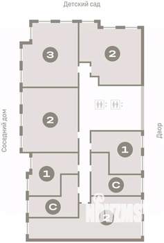 3-к квартира, вторичка, 77м2, 3/15 этаж