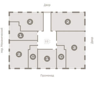 Студия квартира, вторичка, 23м2, 3/8 этаж