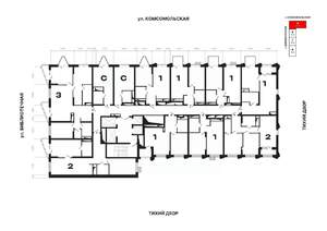 1-к квартира, вторичка, 51м2, 16/25 этаж