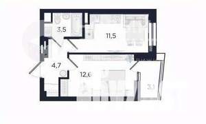 1-к квартира, вторичка, 32м2, 4/29 этаж