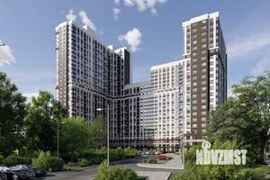 1-к квартира, строящийся дом, 43м2, 16/31 этаж