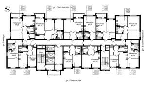 1-к квартира, строящийся дом, 41м2, 20/25 этаж